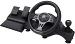 GXTrust Movi Gaming Lenkrad PC, Racing Wheel mit Pedalen und Schaltwippen 