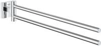 GROHE Start Cube, Handtuchhalter doppel-armig (44cm lang, schwenkbar, mit...