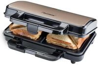 Bestron XL Sandwichmaker, Antihaftbeschichteter Sandwich-Toaster f&uuml;r 2 Sandwiches,