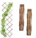 Relaxdays Rankgitter ausziehbar, 3er Set, Rankhilfe Kletterpflanzen, 180x60 cm,