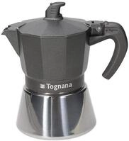 Tognana Ultra Class Induction Mokkakocher, 3 Tassen, Grau