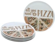 CreaTable, 21568, Serie Pizzateller Set ALL YOU NEED, 6-teiliges Geschirrset,