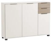 Schildmeyer Alexa Schuhschrank 701938, Cremebeige/Akustikpaneel Optik, 141,9 x 35,0 x