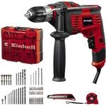Einhell Schlagbohrmaschinen-Set TC-ID 1000 E Kit +64 (1010 W, Drehzahl-Elektronik, 13