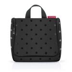 reisenthel toiletbag Glossy dot Black - praktischer Kulturbeutel mit Haken,