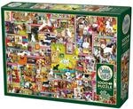 Cobble Hill 3840045 Hunde Collage, 1000 Teile Puzzle inkl. Puzzleposter f&uuml;r