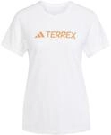 adidas Women's Terrex Multi Climacool Logo Tech T-Shirt, White, M