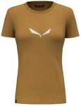 Salewa Damen Solid Dry W T-shirt., Golden Brown New Logo, L EU