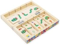 small foot Raupe Nimmersatt Bildersortierbox, aus Holz, Koordinationsspiel in