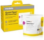 Medela Quick Clean Mikrowellenbeutel | Sterilisierende Mikrowellenbeutel f&uuml;r