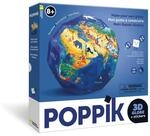 POPPIK 1841266 3D-Bastel-Globus, Unser Planet, interaktiver Lernglobus mit