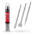 Original Einhell 3-tlg. SDS Plus Mei&szlig;el-Set, 250 mm (mit Spitzmei&szlig;el, 20 mm breitem