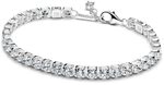 PANDORA Sterling silver Man-made crystal Blue 591469C02 Damenarmband