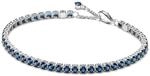 PANDORA Timeless Funkelndes Blaues Tennisarmband aus Sterling Silber mit...