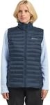 Jack Wolfskin Damen Pilvi Down Vest Rds Daunenweste, Midnight Sky, XS EU