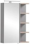 Schildmeyer Lugo Spiegelschrank 157387, Platingrau/Wildeiche Dekor, 49,7 x 16,0...