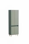 Schildmeyer Lovis Hochschrank 701935, Waldgr&uuml;n / Pistazie, 56,9 x 33 x 170 cm