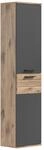 xonox.home - Hochschrank Mason 37x152x24 cm in Front Basalt grau Nb Korpus Nox...
