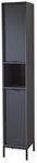 Stella Trading Badezimmer Hochschrank in Grau matt - Badezimmerschrank Bad...