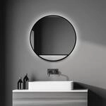 Talos Dekorativer Wandspiegel Black Hole Light indirekter LED Beleuchtung in...
