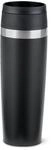EMSA Travel Mug Coated, Comfort Screw Lid, Quick Press, Powder Coating, Travel-Ready,
