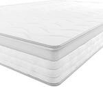 Amazon Basics Taschenfederkernmatratze mit 7 Zonen, Mittel Fest (H3), 90 x 200 x 21.5