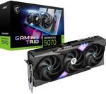 MSI GeForce RTX 5070 12G Gaming Trio OC - 12GB GDDR7 (28Gbps/192-bit), PCIe 5, Boost: