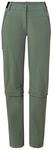 VAUDE Wanderhose Damen Farley Stretch Capri T-Zip III, Wasserabweisende Zip-Off