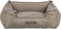 TRIXIE Hundebett Gano eckig, mit Samtbezug &ndash; 80 x 65 cm, Taupe