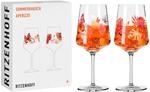 RITZENHOFF 2849001 Aperitifglas 500 ml - 2er Set - Serie Sommerrausch - Motiv