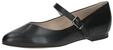 CAPRICE Damen Ballerinas aus Leder mit Klettverschluss, Schwarz (Black Nappa), 40 EU