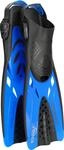CRESSI Tonga Fins Black/Blue S/M - Leichte Verstellbare Kurze Flossen oder Set Kurze