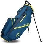 Callaway Golf Chase Dry wasserdichte Standtasche 2025, Marineblau/Fluorscent Gelb