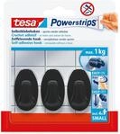 tesa Powerstrips Klebehaken Small Oval - 3 x selbstklebende Wandhaken - f&uuml;r...