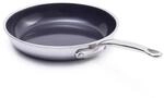 GreenPan Premiere Bratpfanne 24 cm, 3-Ply Edelstahl, Keramik-Antihaft | PFAS-freie