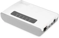 DIGITUS 2-Port USB 2.0 Wireless Multifunction Network Server 300 Mbps