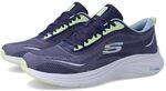 Skechers Vapor Foam Smooth RideSneaker f&uuml;r Damen, Marineblauer Strick, Multi-Besatz,