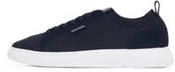 Tommy Hilfiger Herren Vulcanized Sneaker Light Knit Seasonal Elegant, Blau (Desert