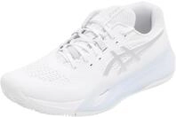 ASICS Damen Gel-Resolution X Clay Sneaker, White Pure Silver, 43.5 EU