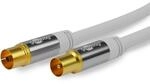 Goobay 70325 TV-Antennenkabel, Koax-Buchse auf Koax-Stecker, 4-fach geschirmt,...