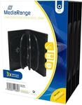 MediaRange DVD Case for 8 Discs, 27mm, Black, Pack 3