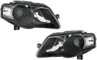HELLA 1EL 247 014-831 Scheinwerfersatz - 12V - Optischer Eindruck: schwarz -
