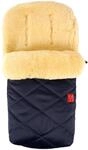 Kaiser Lammfell Fu&szlig;sack Natura, navy