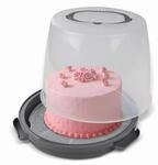 Dr. Oetker Transportbox f&uuml;r Kuchen extra hoch &ndash; Runde Tortentransportbox mit