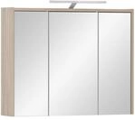 Schildmeyer Spiegelschrank Juba 151291, Eiche hell Dekor, 74,5 x 16 x 64 cm...