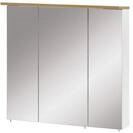 Schildmeyer Spiegelschrank Padua 142296, wei&szlig; glanz/eiche landhaus Dekor, 70,5...