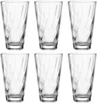 LEONARDO HOME Twist Wassergl&auml;ser - 6er Set, Sp&uuml;lmaschinenfest, Saft-Gl&auml;ser,