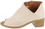 Andrea Conti Damen Sandalette Sandale mit Absatz, Creme, 39 EU