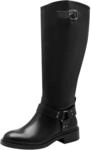 Tamaris Damen Langschaft-Stiefel bequem; BLACK, EU 39