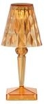 Kartell Battery, Batteriebetriebene Tischleuchte, H 30 cm, Pastellorange
